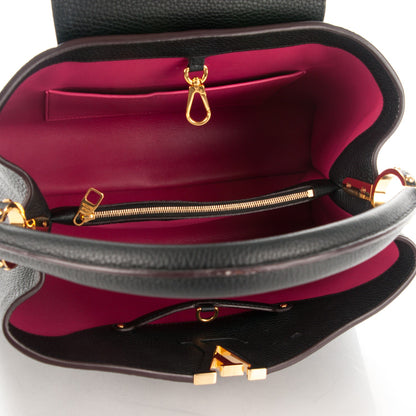 Louis Vuitton Taurillon Capucines MM Black 5 of 8