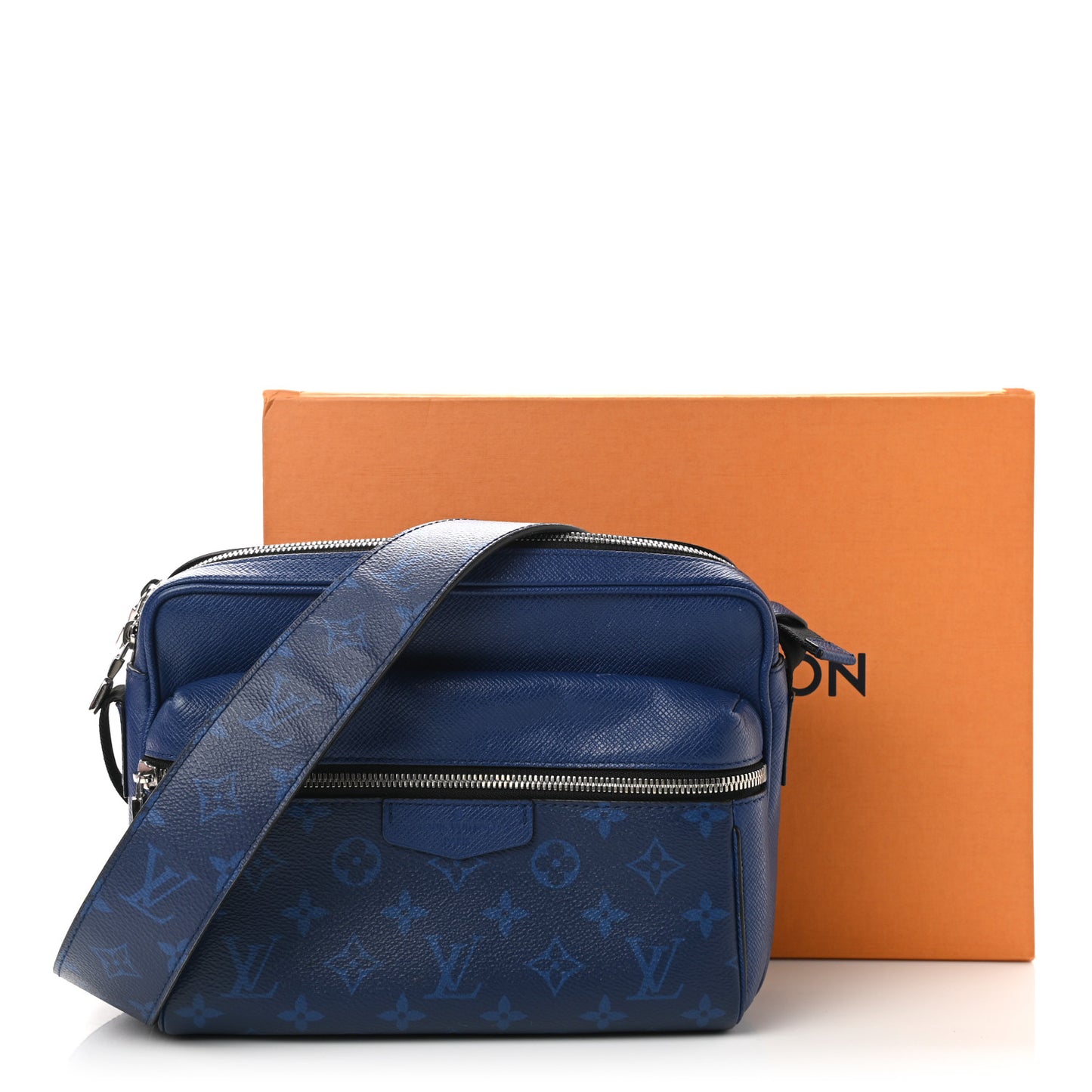 Taiga Monogram Outdoor Messenger Cobalt