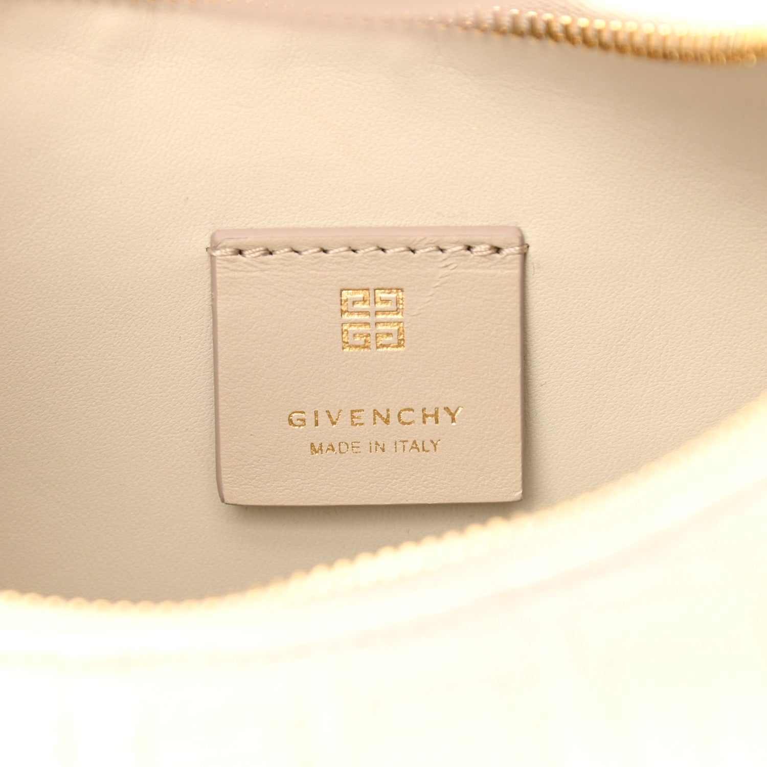 Givenchy Coated Canvas Logo 4G Embossed Small Moon Cut Out Shoulder Bag Natural Beige 6 of 10
