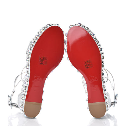 Christian Louboutin Lurex Chocazeppa 60 Platform Sandals 38 Silver 5 of 8