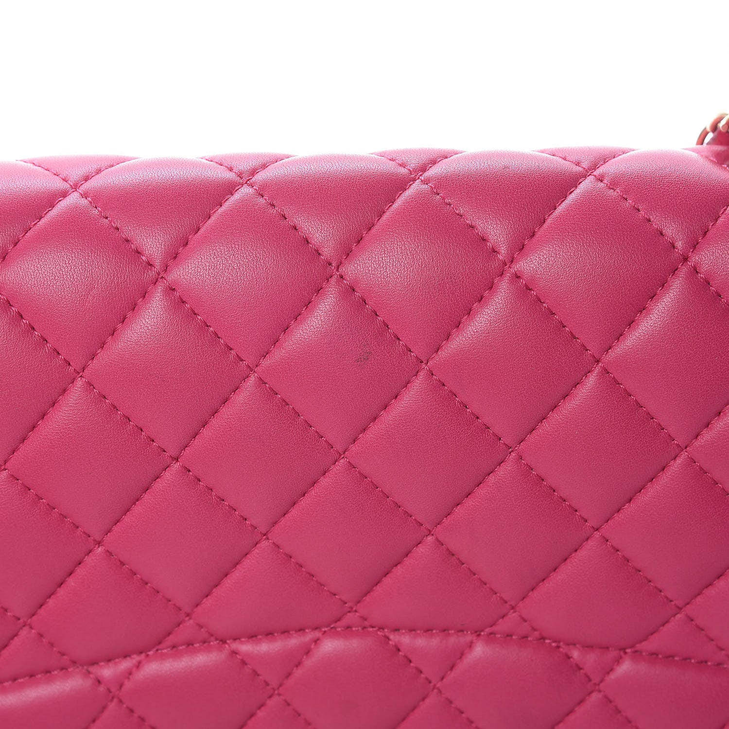 Chanel Lambskin Quilted Jumbo Mademoiselle Chic Flap Fuchsia 15 of 32