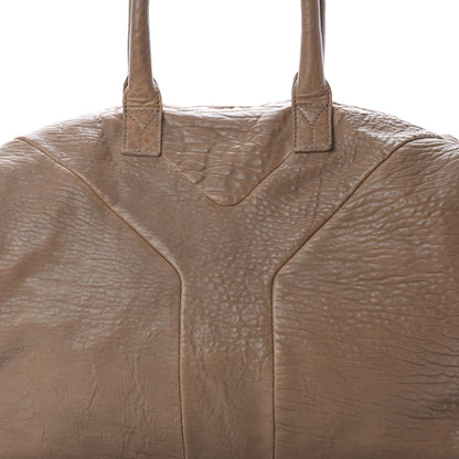Saint Laurent Pebbled Lambskin Medium Easy Sac Brown 8 of 18
