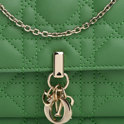 Christian Dior Lambskin Cannage My Dior Daily Chain Pouch Jade Green 8 of 14
