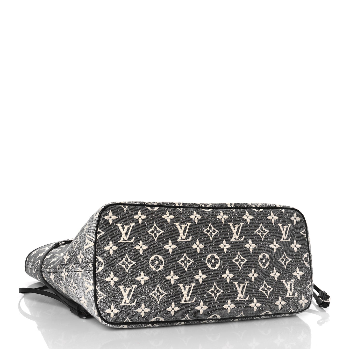 Denim Monogram Jacquard Neverfull MM Grey