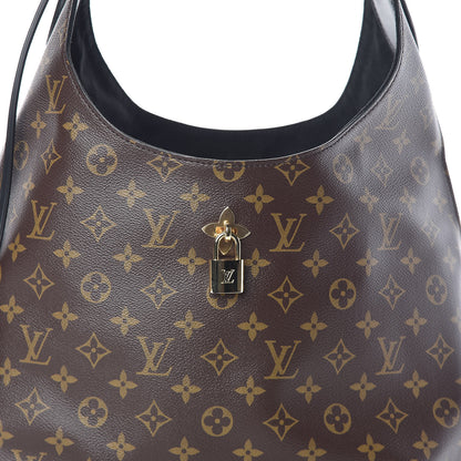 Louis Vuitton Monogram Flower Hobo Black 8 of 10