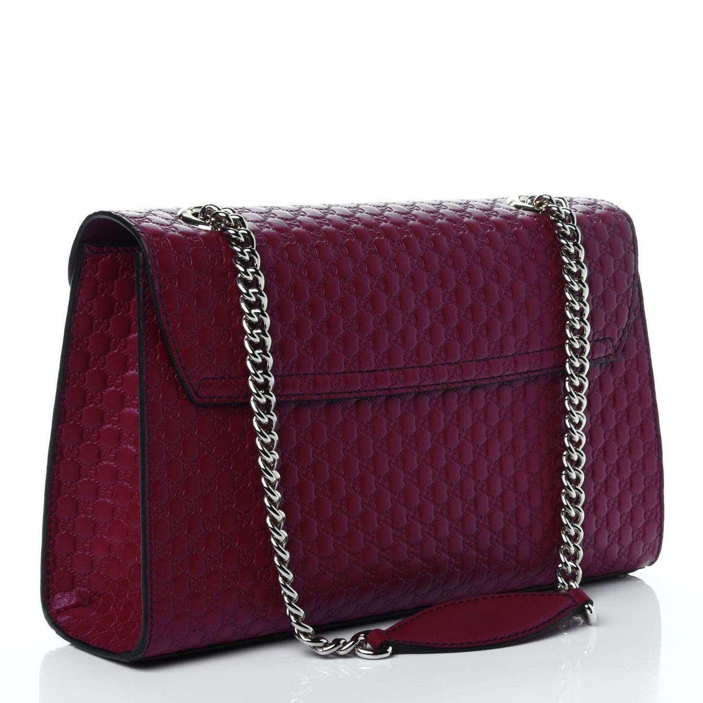 Microguccissima Medium Emily Chain Shoulder Bag Red
