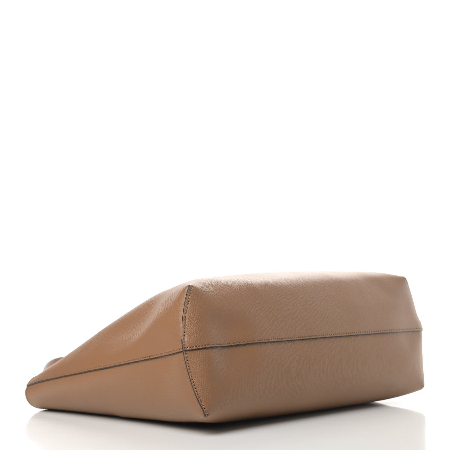 Fendi Vitello Vienna Enamel F is Fendi Shopping Tote Miele Scuro Taupe 4 of 5