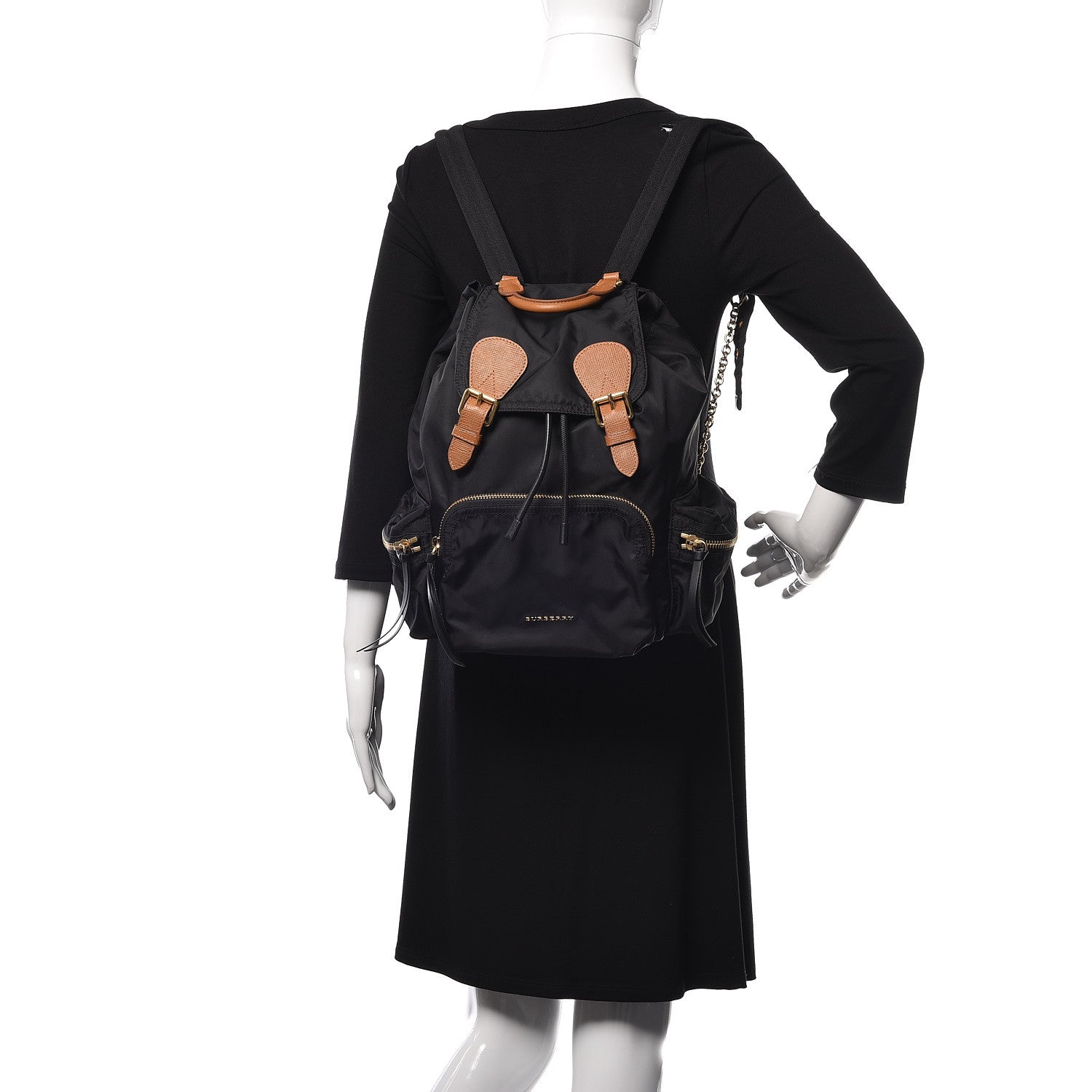 Burberry Nylon Medium Rucksack Backpack Black 2 of 9