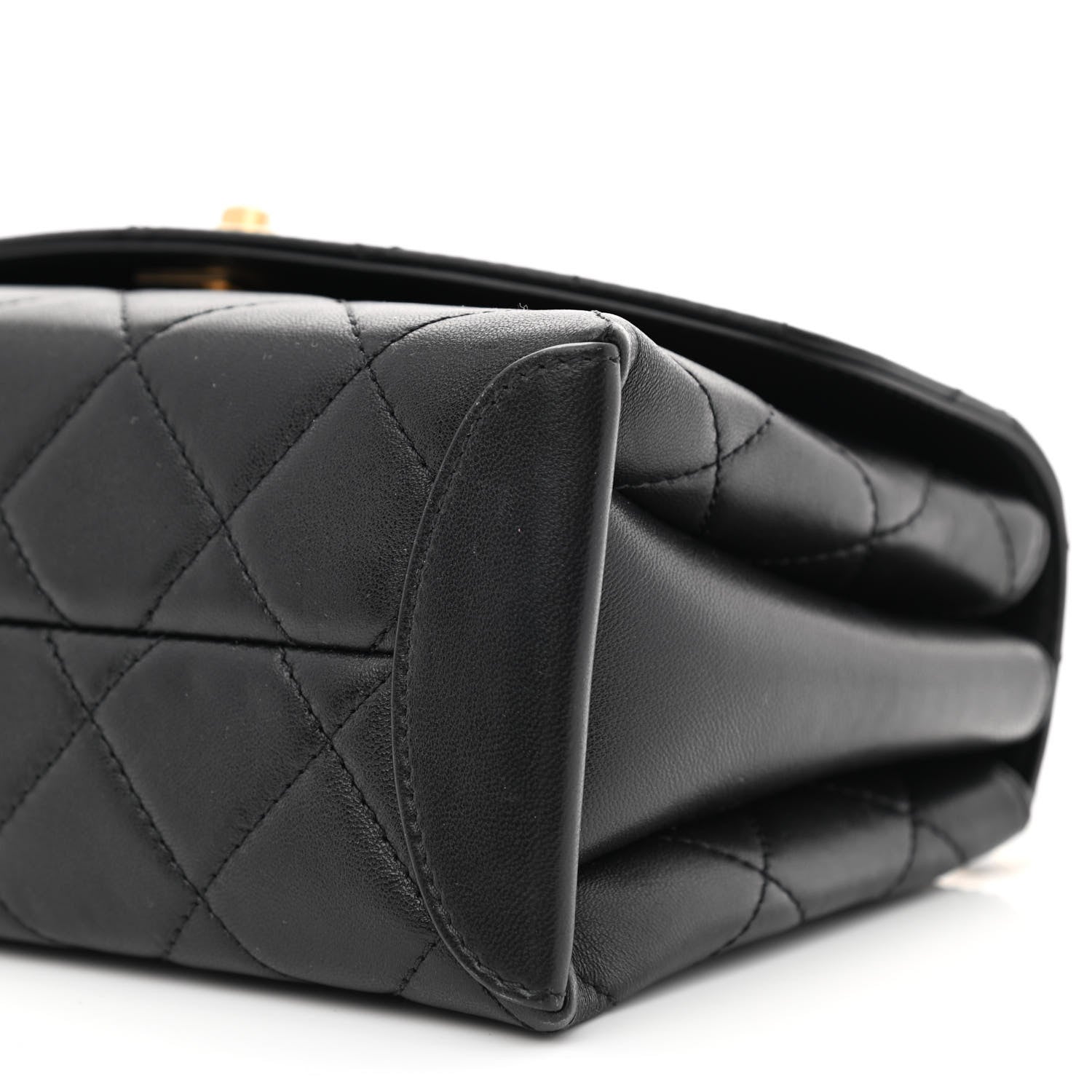 Chanel Lambskin Quilted Trendy Spirit Top Handle Flap Black 9 of 9