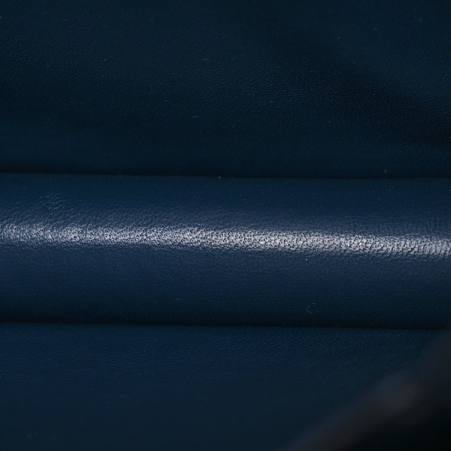 Liege Calfskin Medium Classic Box Flap Bag Dark Blue