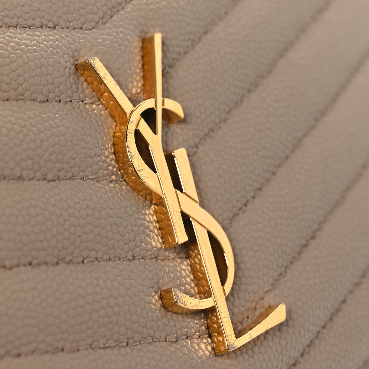 Saint Laurent Grain De Poudre Matelasse Monogram Mini Lou Camera Bag Dark Beige 11 of 13