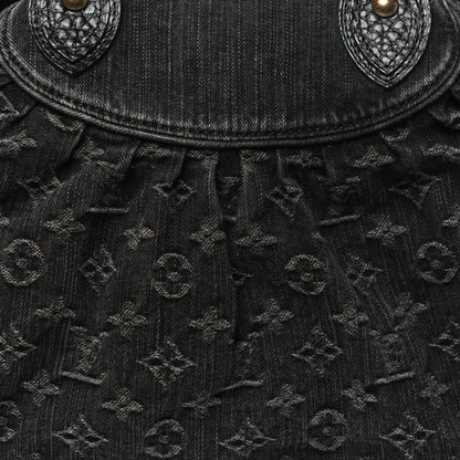 Louis Vuitton Denim Neo Cabby MM Black 7 of 9