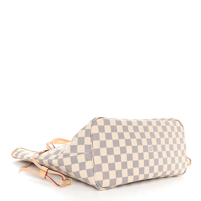 Louis Vuitton Damier Azur Neo Neverfull MM Rose Ballerine 5 of 10