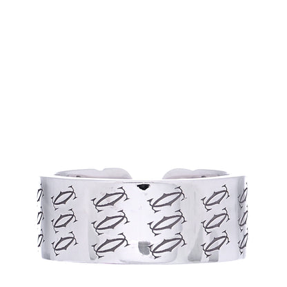 Cartier 18K White Gold Diamond C De Cartier Christmas Ring 51 5.75 3 of 5