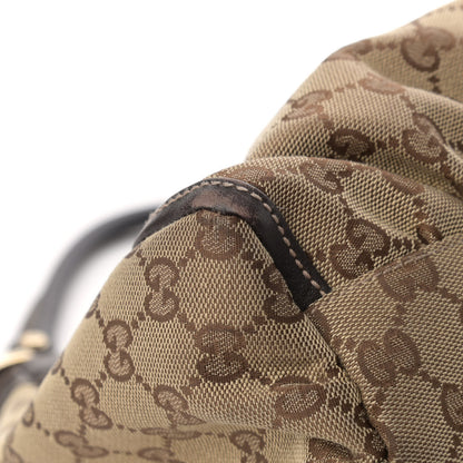 Gucci Monogram Medium D Gold Ring Hobo Dark Brown 9 of 18