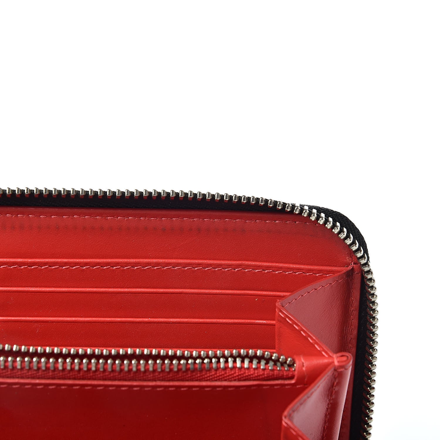 Christian Louboutin Patent Loubitag Graffiti Panettone Zip Wallet Black 9 of 10