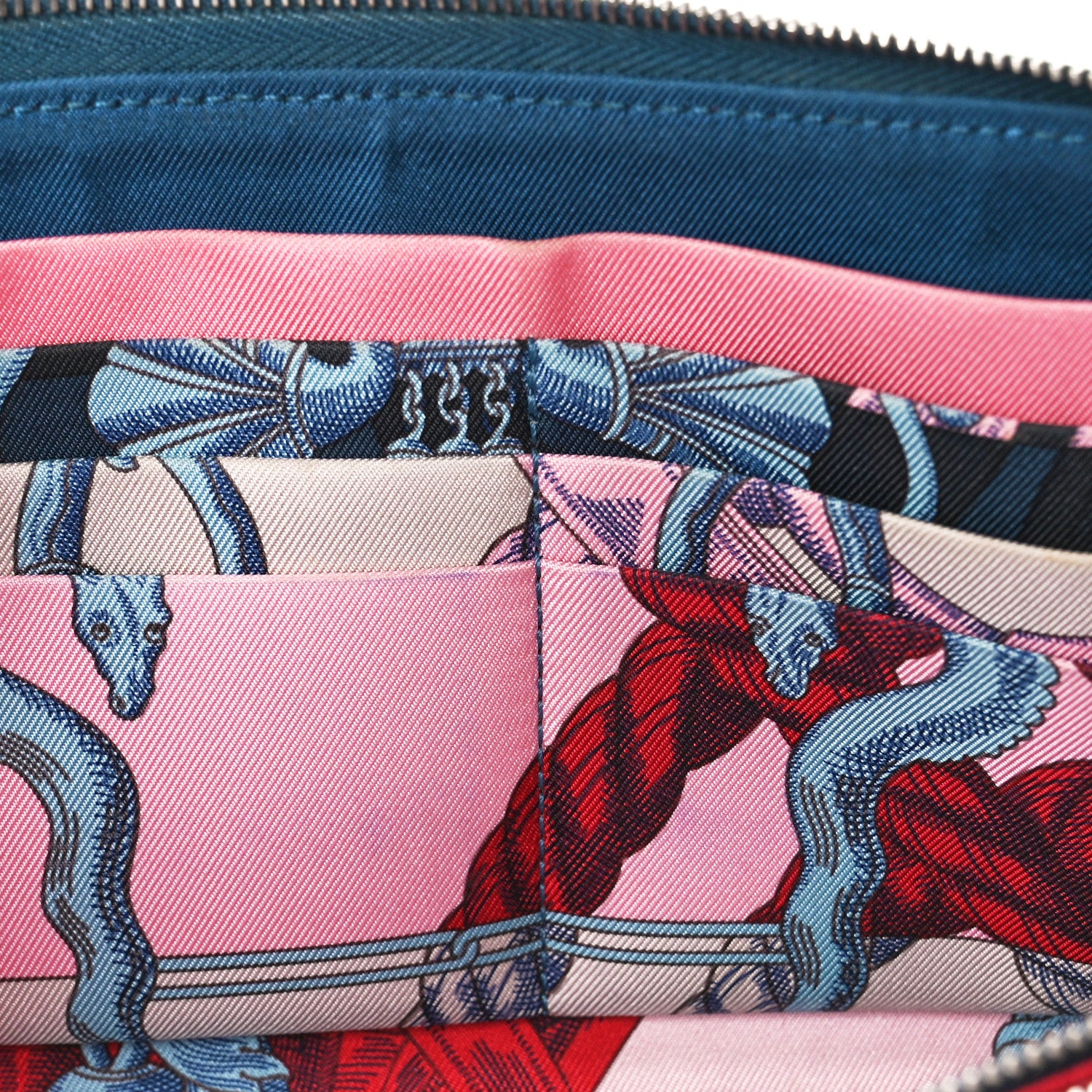 Hermes Epsom Silk'In Wallet Bleu De Galice 14 of 14