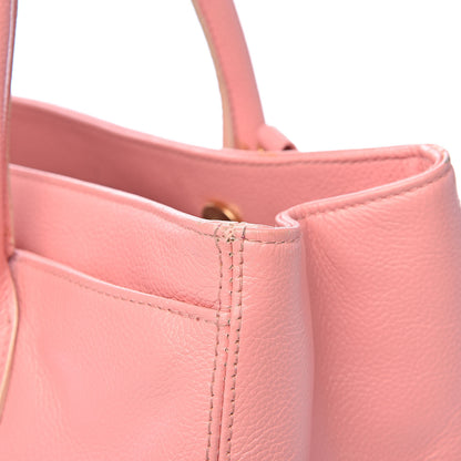 Chanel Calfskin Cerf Shopper Tote Pink 11 of 23