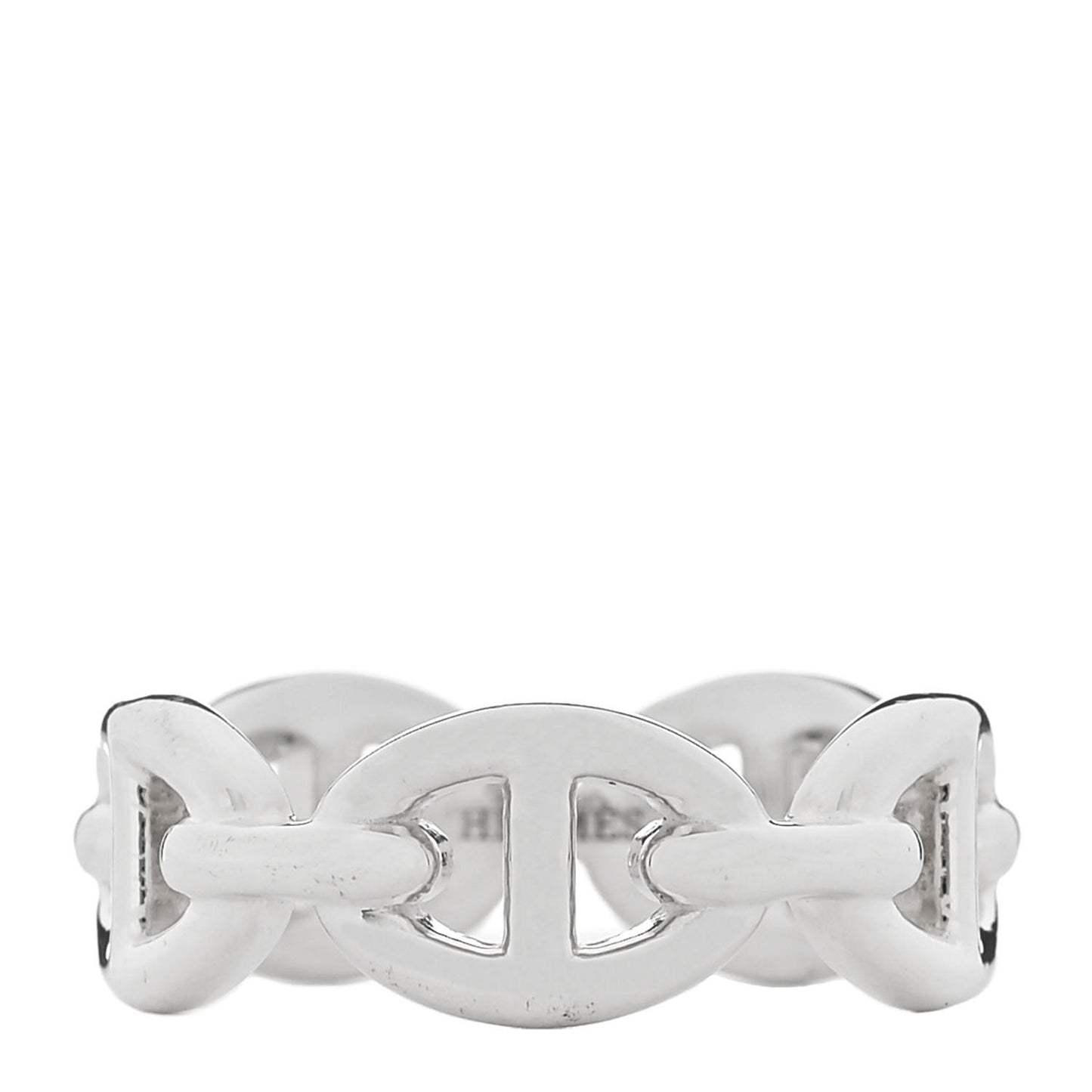 Sterling Silver PM Chaine d'Ancre Enchainee Band Ring 52 6