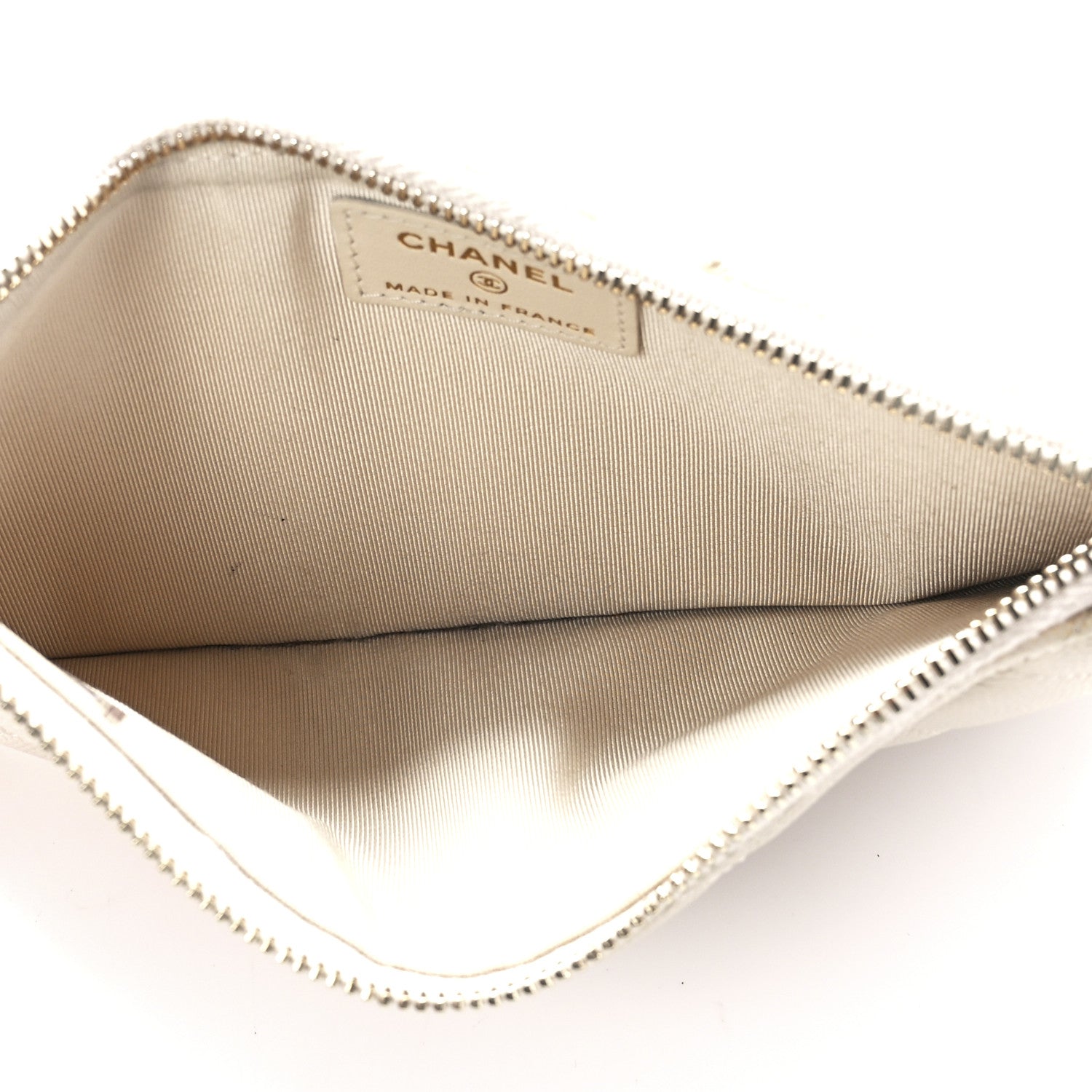 Chanel Caviar Quilted Classic iPhone Pouch Light Beige 5 of 11