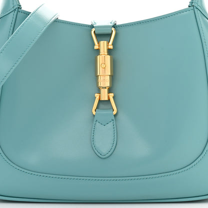 Gucci Boarded Dyana Lux Calfskin Small Jackie 1961 Hobo Dusty Azure 8 of 12