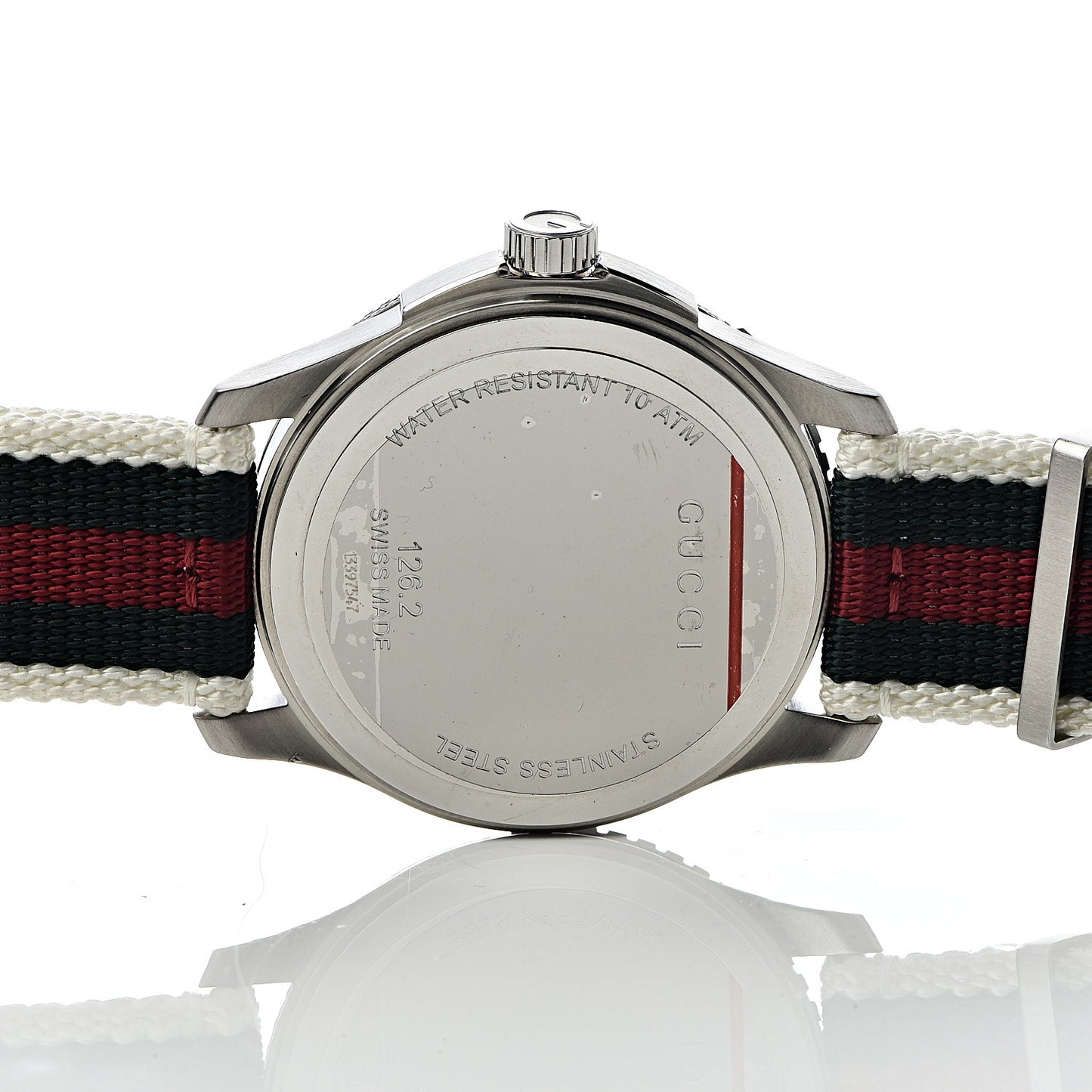 Stainless Steel Nylon 44mm Sport Quartz Watch White