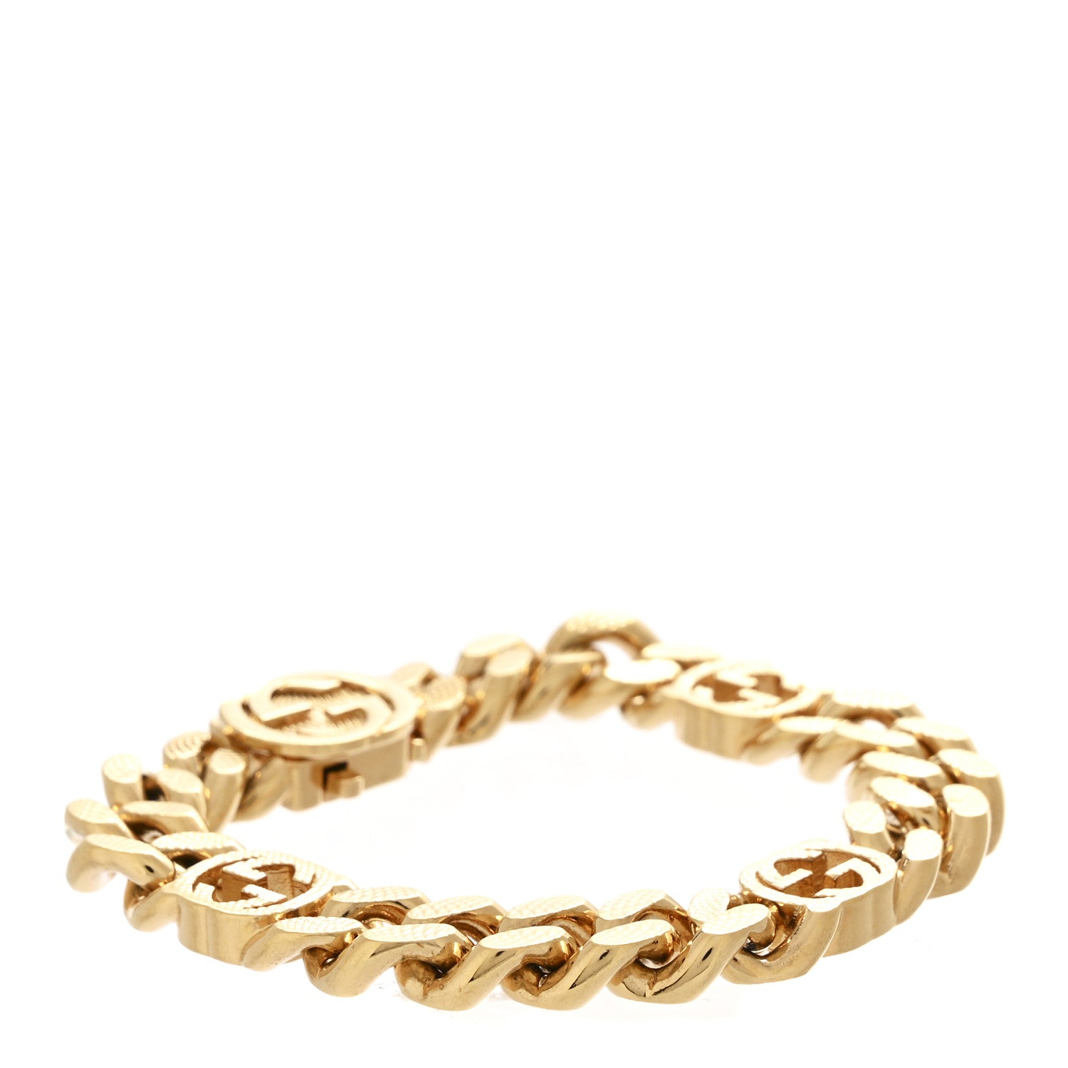 Gucci Interlocking G Curb Chain Bracelet Gold 3 of 5
