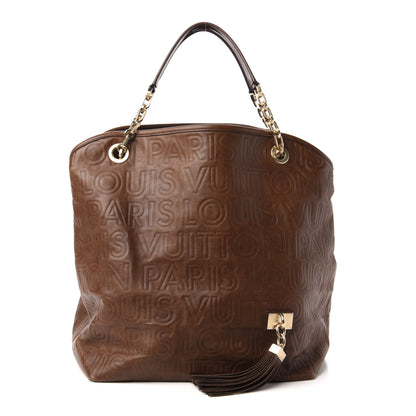 Louis Vuitton Monogram Paris Souple Whisper GM Chocolate 1 of 9