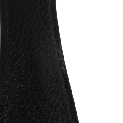 The Row Grained Calfskin Half Moon Shoulder Bag Black 10 of 11