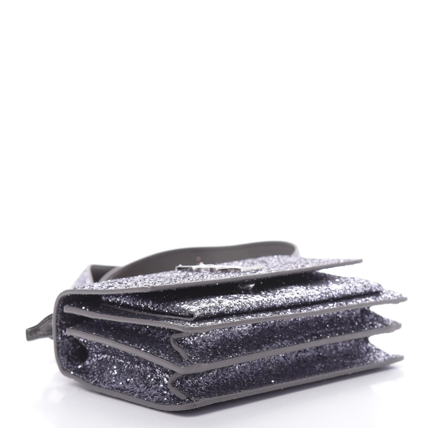Saint Laurent Glitter Nappa Small Monogram Sunset Grey 4 of 11