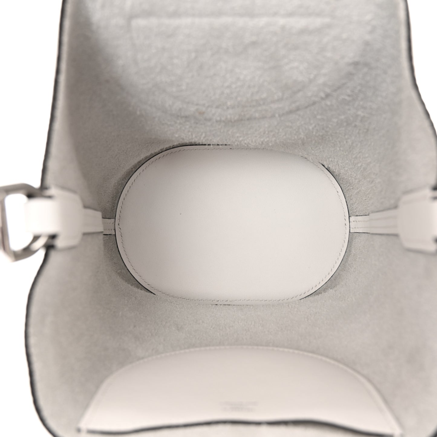 Taurillon Clemence Swift In-The-Loop 18 Bag New White
