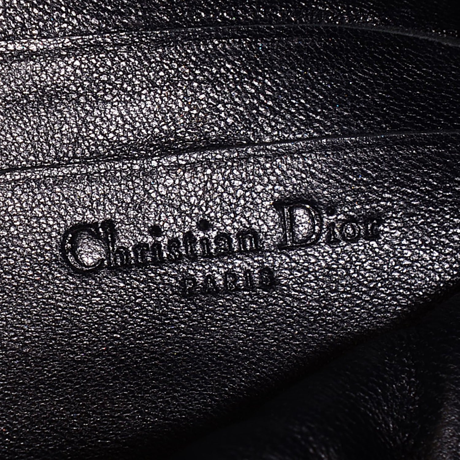 Christian Dior Lambskin Cannage New Lock Pouch Black 8 of 9