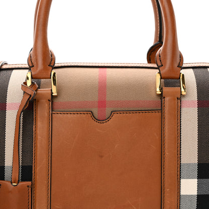 Burberry House Check Medium Alchester Bowling Bag Tan 8 of 20