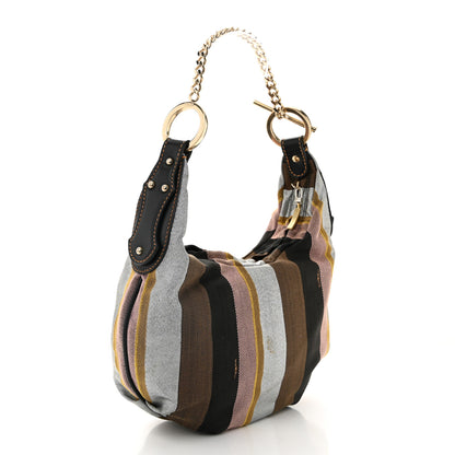 Fendi Pequin Small Chef Chain Hobo Multicolor Rosa Black 3 of 10
