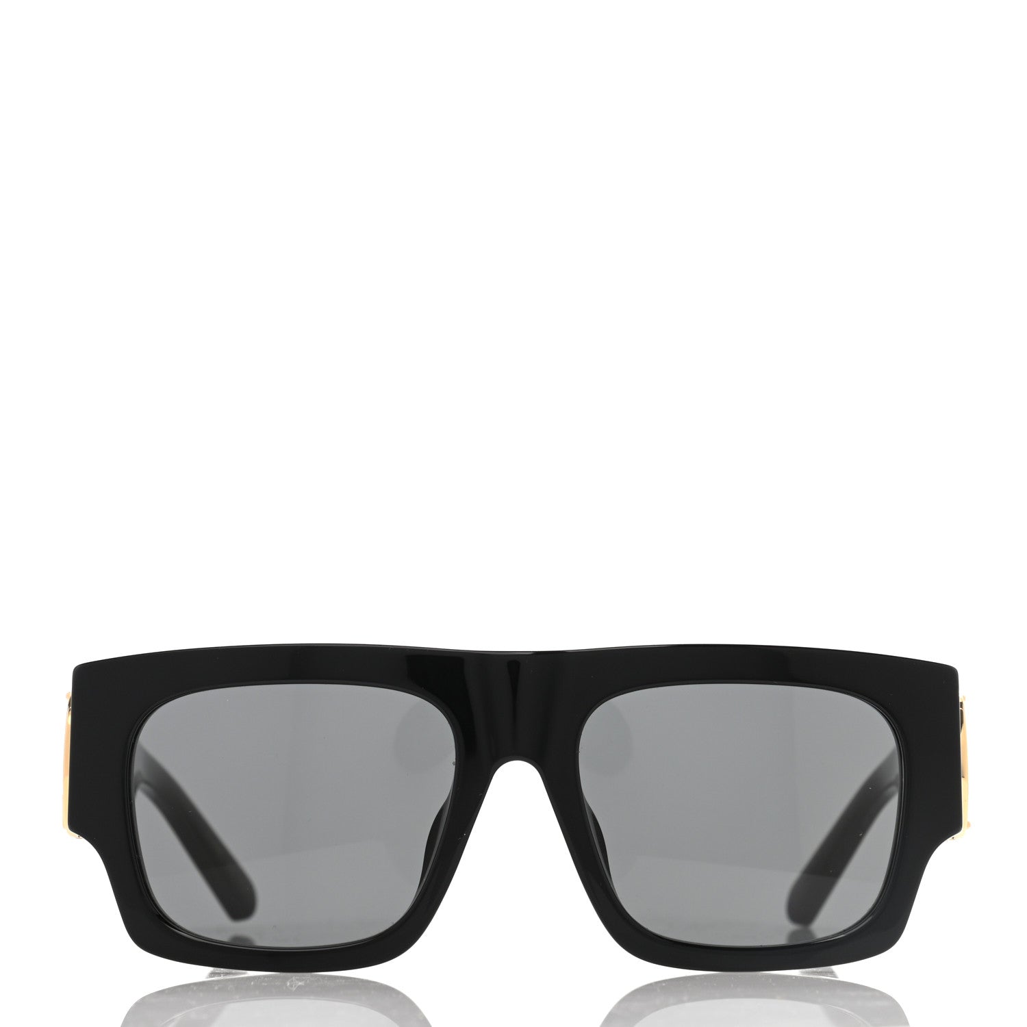 Louis Vuitton Acetate LV Link Square Sunglasses Z1478E Black 2 of 8