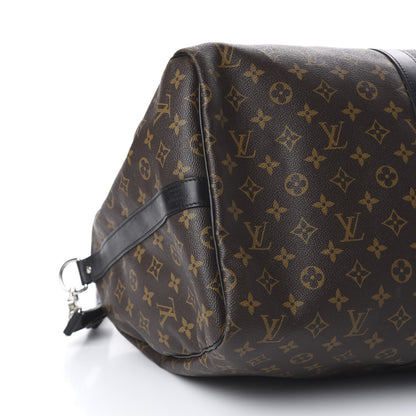 Louis Vuitton Monogram Macassar Keepall Bandouliere 55 6 of 7