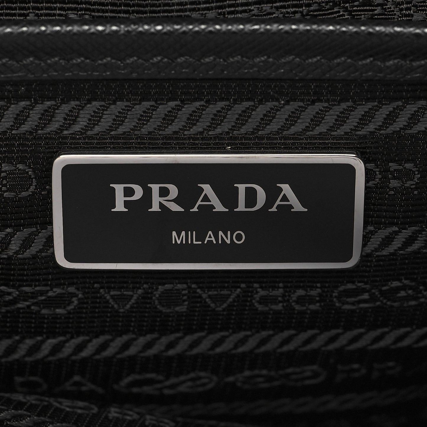 Re-Nylon Tessuto Saffiano Medium Backpack Black