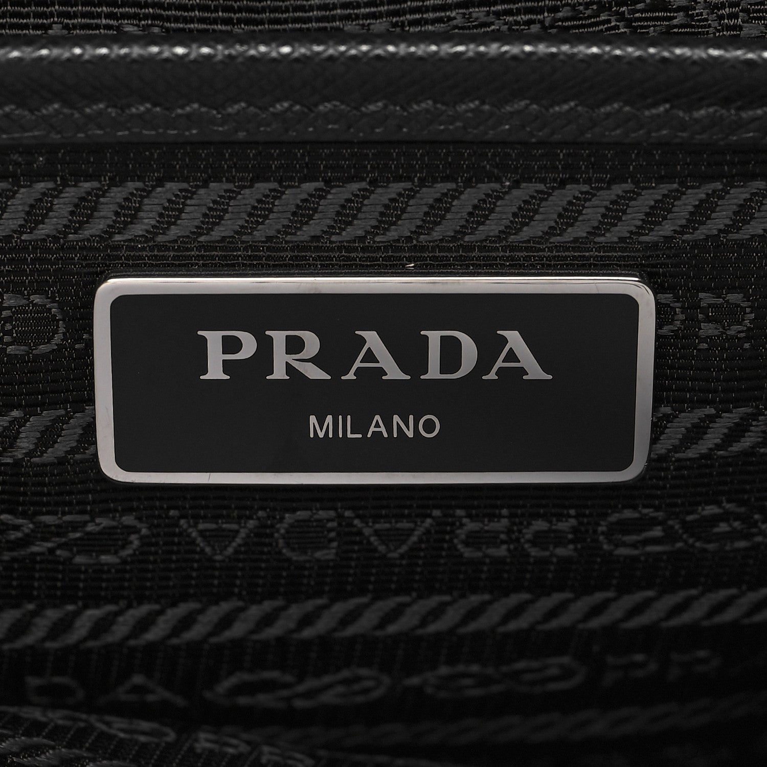Prada Re-Nylon Tessuto Saffiano Medium Backpack Black 8 of 11