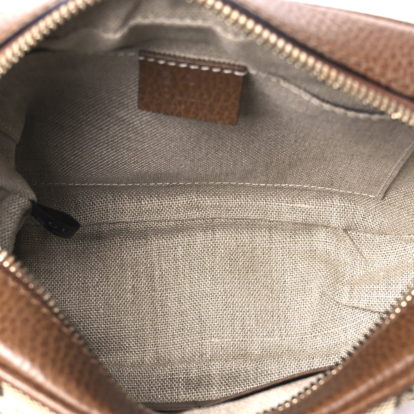 Monogram Mini Bree Messenger Bag Beige Tabacco