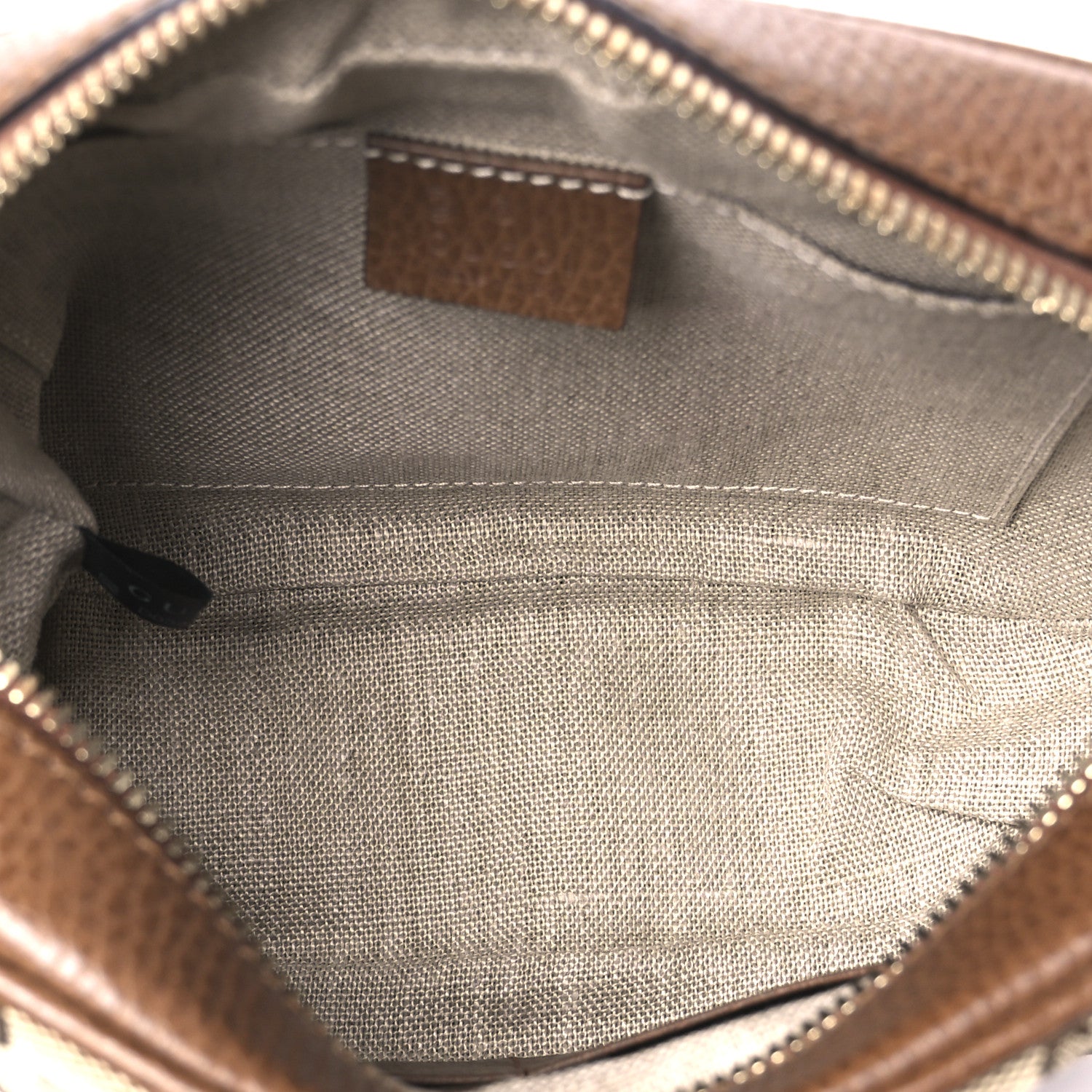 Gucci Monogram Mini Bree Messenger Bag Beige Tabacco 5 of 11