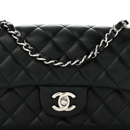 Chanel Lambskin Quilted Mini Rectangular Flap Black 8 of 11