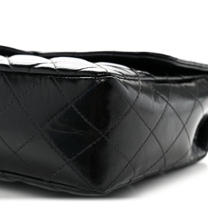 Chanel Patent Quilted Medium Rectangular Kelly Flap Bag Black 9 of 10