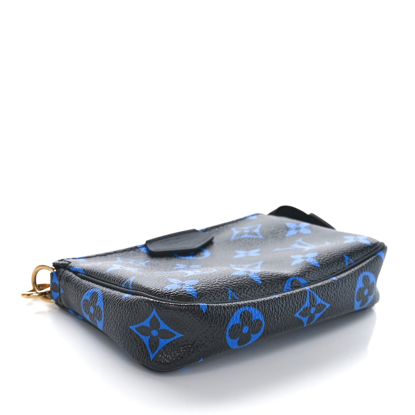 Colored Monogram Mini Pochette Accessories Blue Black