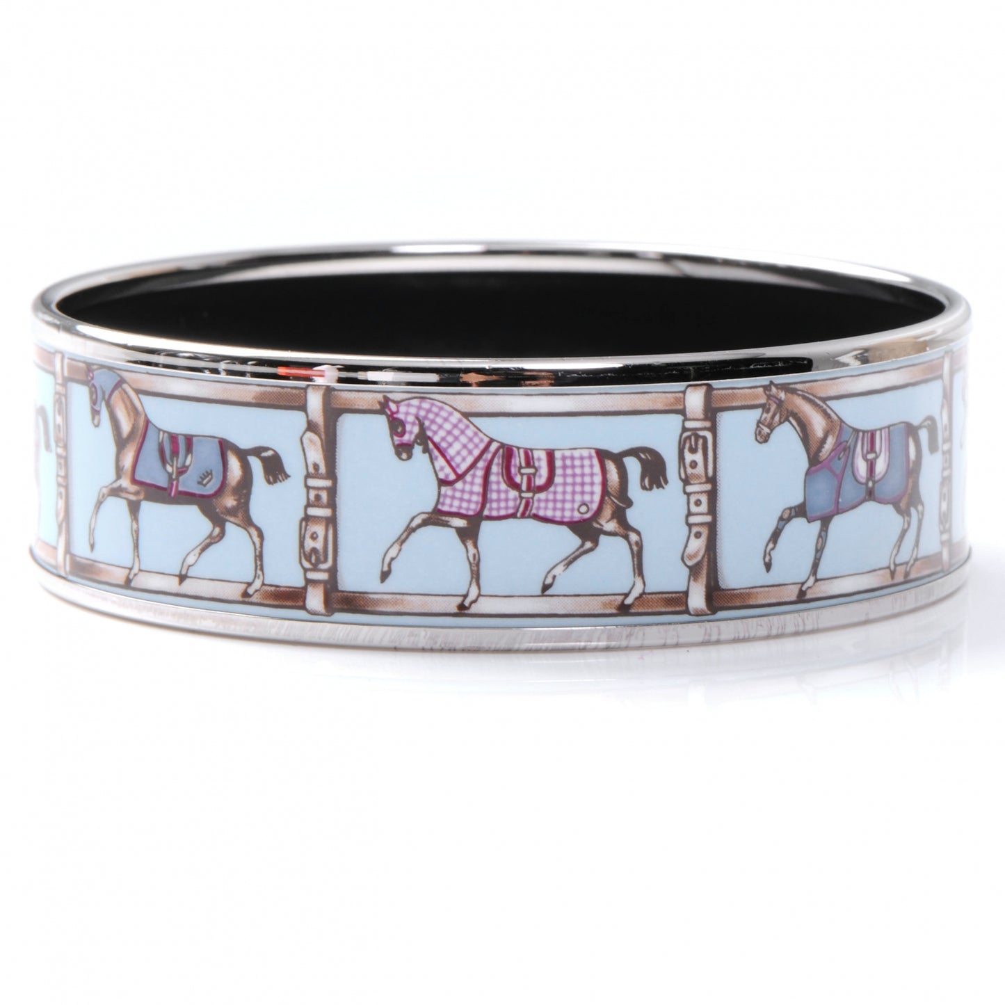 Enamel Printed Tenues Et Couvertures Wide Bracelet 65
