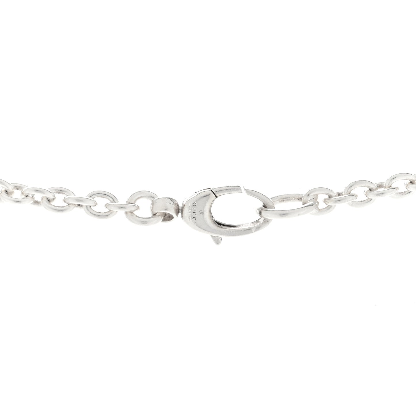 Sterling Silver Britt Interlocking GG Pendant Necklace