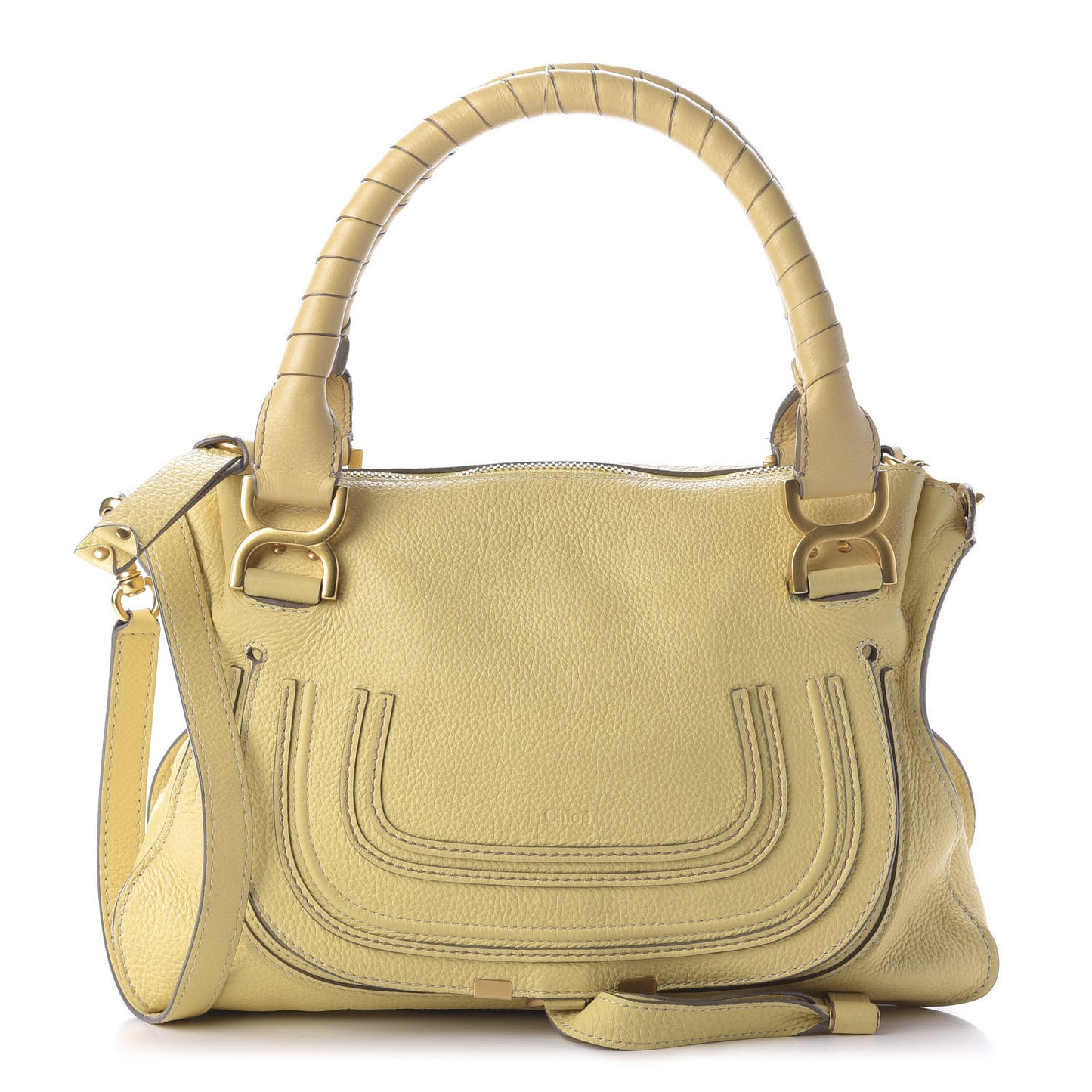 Calfskin Medium Marcie Satchel Sunlight
