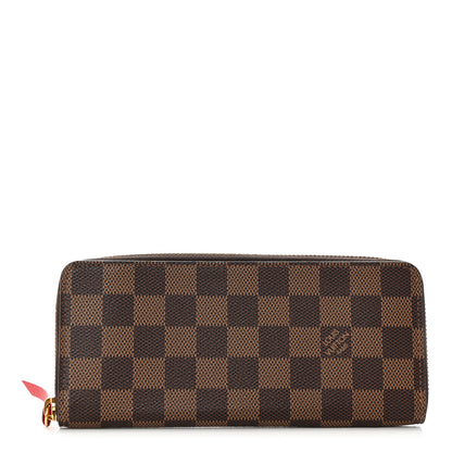 Louis Vuitton Damier Ebene Clemence Wallet Cherry 1 of 7