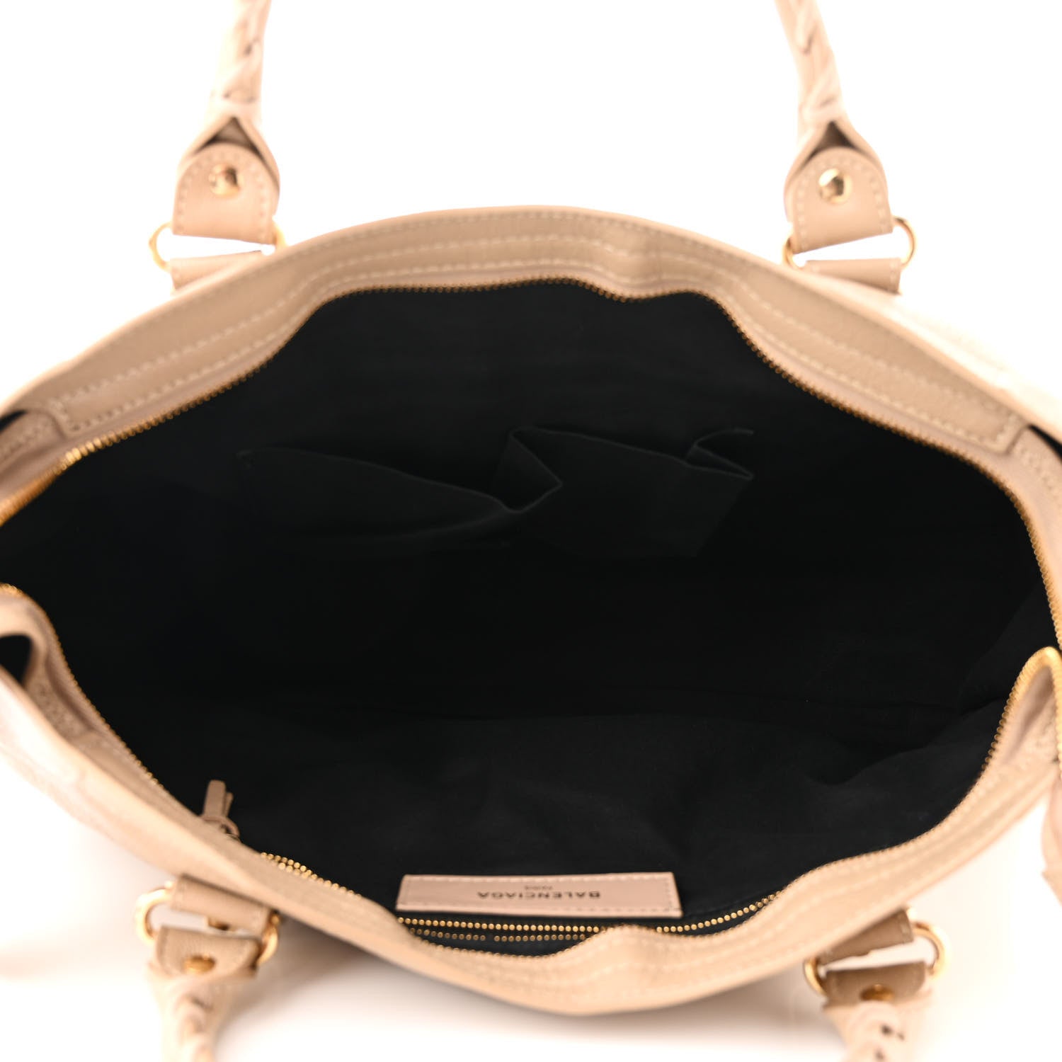Balenciaga Shiny Goatskin Gold Metallic Edge Hardware City Beige Sahara 5 of 11