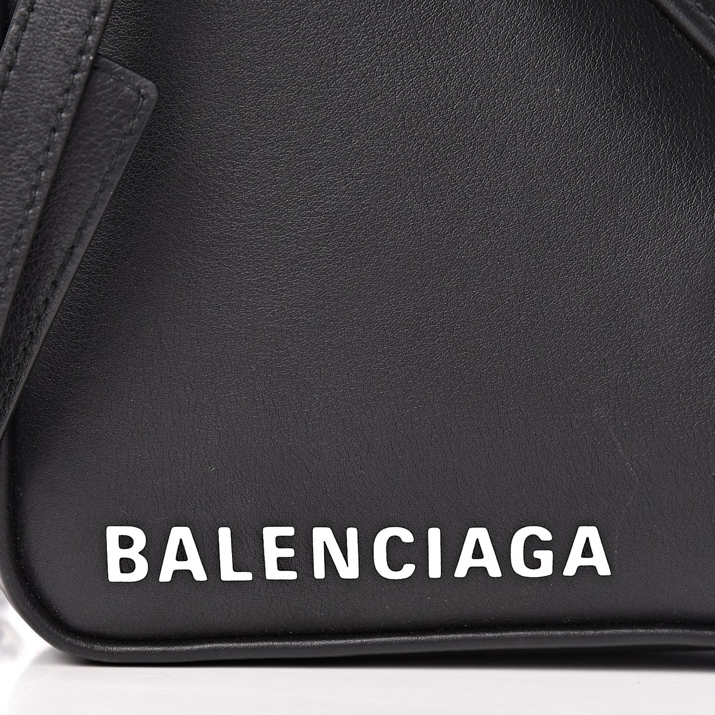 Calfskin XS Triangle Duffle Black