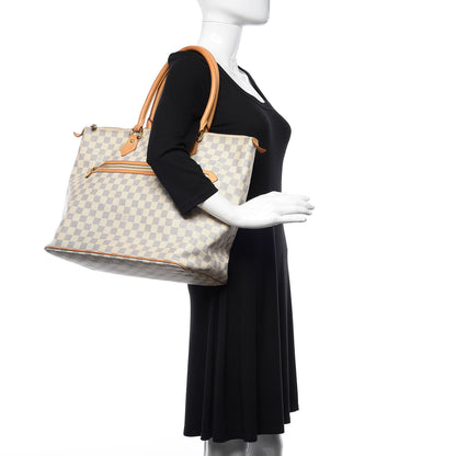 Louis Vuitton Damier Azur Saleya GM 2 of 9